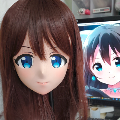 (GLA055)Customize Character'! Female/Girl Resin Full/Half Head With Lock Anime Cosplay Japanese Animego Kigurumi Mask (GLA055)Customize Character'! Female/Girl Resin Full/Half Head With Lock Anime Cosplay Japanese Animego Kigurumi Mask